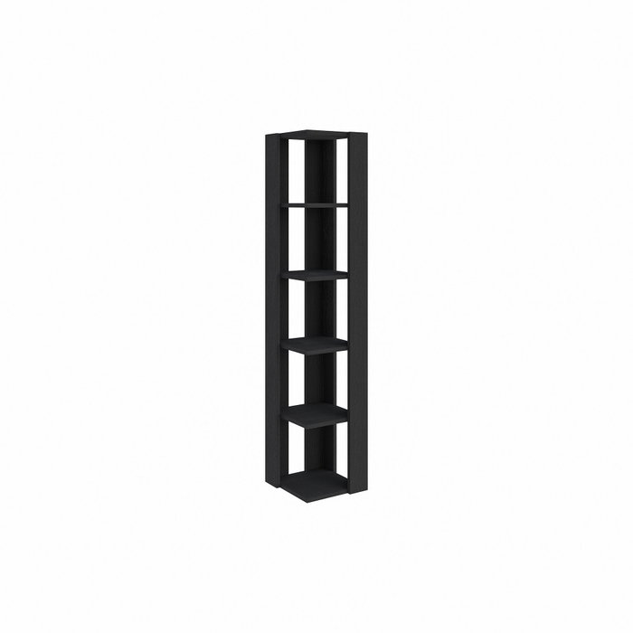 Hanah Home Nati Corner - Estantería de Madera Negra